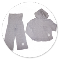 COMPLETO IN MAGLIA GRIGIO E BEIGE
