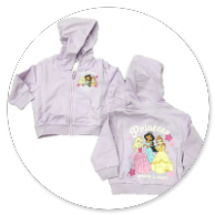 FELPA-LEGGERA-CON CAPPUCCIO STAMPA PRINCESS