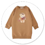 MAXI FELPA BISCOTTO CON ORSO 