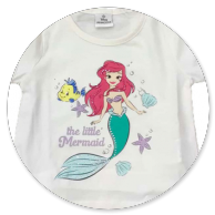 T-SHIRT-STAMPA THE-LITTLE-MERMAID