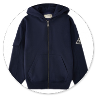 CARDIGAN-IN-FELPA-CON-CAPPUCCIO-BLU-