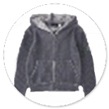 CARDIGAN MAGLIA CON CAPPUCCIO GRIGIO 