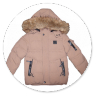 GIUBBOTTO BEIGE CON CAPPUCCIO CON PELLICCIA ECOLOGICA 