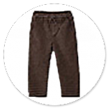 PANTA LACCIO VELLUTO 1000 RIGHE MARRONE