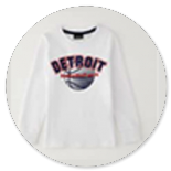 TSHIRT BIANCA CON STAMPA BASKET 