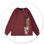 TSHIRT BORDEAUX CON SCRITTE