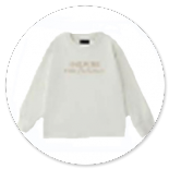 TSHIRT PANNA CON SCRITTE BEIGE