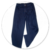 JEANS LARGO SCURO 
