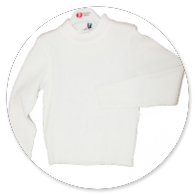 MAGLIA COSTA CORTA BIANCA 
