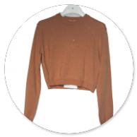 MAGLIA NOCCIOLA E NERA CON SWAROVSKI 