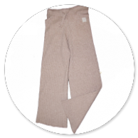 PANTALONE IN MAGLIA A COSTE NATURALE 