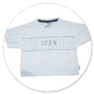 TSHIRT CORTA BIANCA CON STRASS 