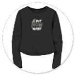 TSHIRT NERA CON SCRITTE BIANCHE 
