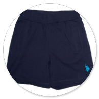 BERMUDA NERO E BLU 