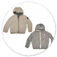 GIUBBOTTO  REVERSIBILE VERDE CON CAPPUCCIO