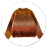 MAGLIA BOUCLE' MARRONE BRUCIATO 