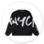 MAGLIA NERA CON SCRITTA BIANCA 