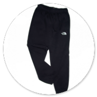 PANTALONE IN FELPA NERO CON LOGO 