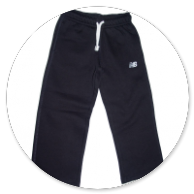 PANTALONE NE DI FELPA CON LOGO 