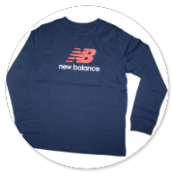 T-SHIRT MANICA LUNGA BLU CON LOGO