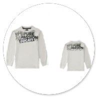 TSHIRT BEIGE SCRITTE NERE 