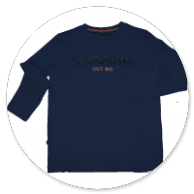 TSHIRT BLU CON SCRITTE 