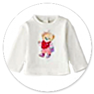 TSHIRT PANNA CON ORSETTO 