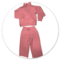 POLO IN FELPA ROSA E PANTALONE ROSA LARGO 